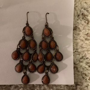 Burnt orange earrings
